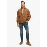 Superdry Overhemd - Visgraatmotief - Relaxed Fit - Merchant Store Collectie