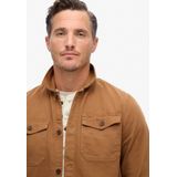 Superdry Overhemd - Visgraatmotief - Relaxed Fit - Merchant Store Collectie