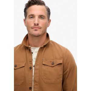 Superdry Overhemd - Visgraatmotief - Relaxed Fit - Merchant Store Collectie