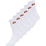 ellesse - Sportsokken - Wit - Set van 6 Paar - Geribde Boord