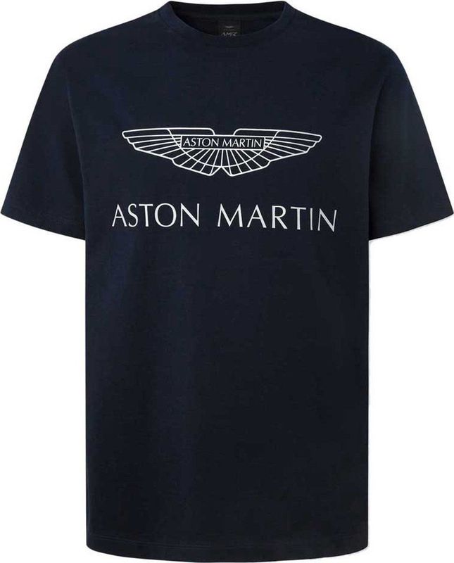 Hackett - Amr Logo T-shirt - Katoen - Met Korte Mouwen