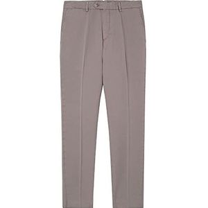 Hackett London Katoenen Tencel Chinobroek voor heren, Vetiver, 33W / 32L
