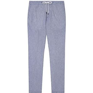 Hackett London Mini gestreepte chinobroek voor heren, marine/Wit, 28W / 32L