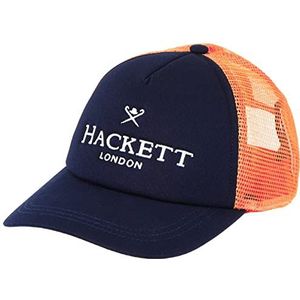 Hackett London Trucker Pet voor jongens, marine/Roze, One Size