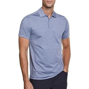Hackett London Heren Hs Cationic poloshirt, Grijs (Zilvergrijs), XL