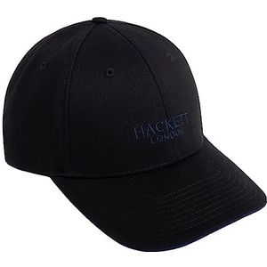 Hackett London Heren Classic Brnd Uncap Cap, Zwart (zwart), One Size