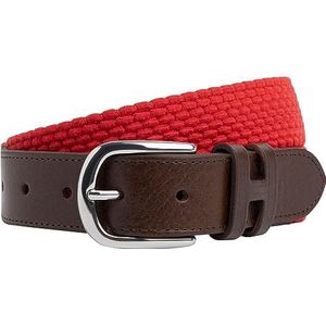 Hackett London Parachute riem voor heren, Rood (Baksteen), M