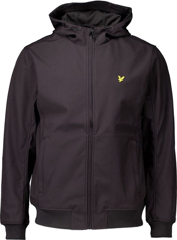 Lyle Scott - Mesh Back Softshell Jas - Zwart - Polyester