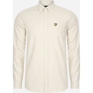 Lyle & Scott - Plain Flannel Shirt - Cove - 100% Katoen