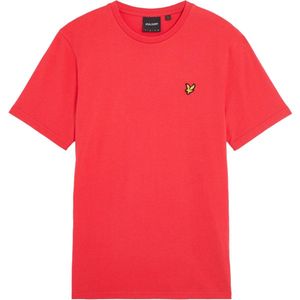Lyle & Scott - Effen T-shirt - Rood - 100% Katoen