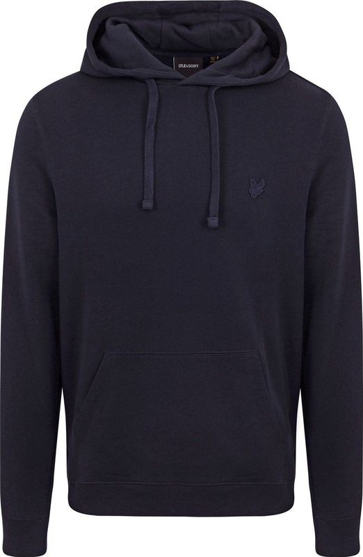 Lyle and Scott - Hoodie - Blauw - 100% Biologisch Katoen - GOTS Gecertificeerd