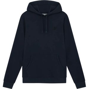 Lyle and Scott Hoodie Tonal Navy - Heren - Hoodies