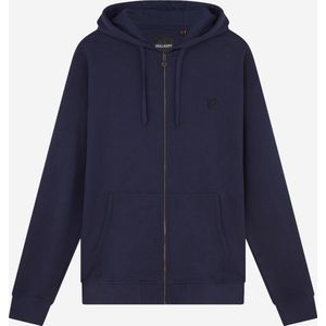 Lyle & Scott - Eagle Zip Through Hoodie - Donker Marineblauw - 100% Katoen