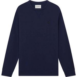 Lyle & Scott - Tonal Eagle Crew Neck Sweatshirt - Donker Marineblauw - 100% Katoen