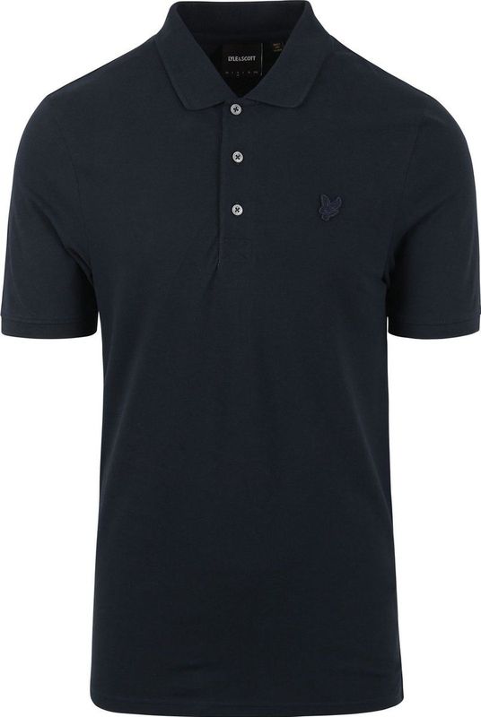 Lyle & Scott - Tonal Eagle - Poloshirt - Dark Navy - 100% Katoen