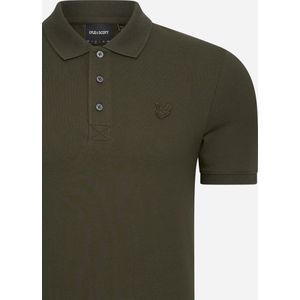 Lyle & Scott Tonal Eagle Poloshirt - Olive