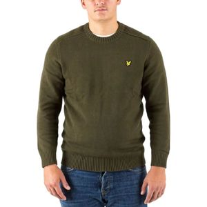 Lyle & Scott - Groene Crew Neck Pullover - Heren - Vest