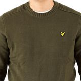 Lyle & Scott - Shoulder - Sweater - Olijf