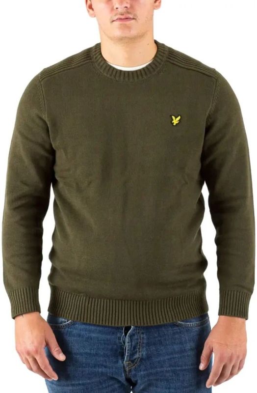 Lyle & Scott - Shoulder - Sweater - Olijf