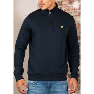 Lyle & Scott - Loopback Quarter Zip - Trui - Dark Navy