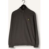 Lyle & Scott - Loopback Quarter Zip - Trui - Gunmetal - Oversized Fit