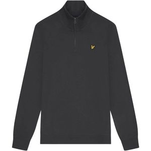 Lyle & Scott - Loopback Quarter Zip - Trui - Gunmetal - Oversized Fit