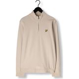Lyle & Scott - Loopback Quarter Zip Sweater - Beige - Katoen