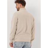Lyle & Scott - Loopback Quarter Zip Sweater - Beige - Katoen