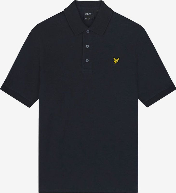 Lyle & Scott - Slub Polo Shirt - Donkerblauw - 100% Katoen