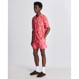 Lyle & Scott - Badkleding - Rood - Botanische Tuin Print Zwembroek