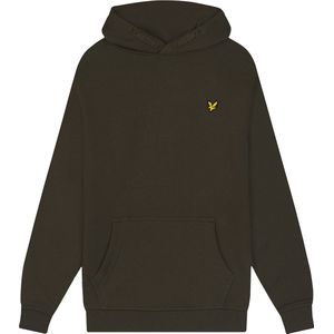 Lyle And Scott Jongens Pullover Hoodie - Olijf
