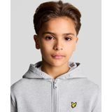 Lyle & Scott Cardigan - Light Grey Mergel - Lyle & Scott - 9-10 jaar (134-140) - Cardigan