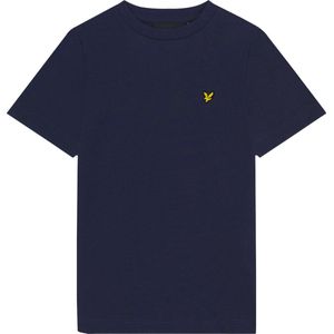 Lyle & Scott Plain T-shirt B Polo's & T-shirts Jongens - Polo shirt - Donkerblauw - Maat 122/128