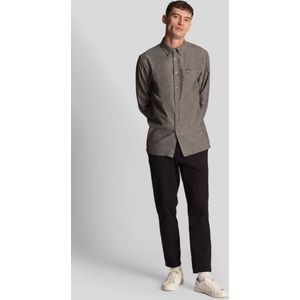 Lyle & Scott - Casual Overhemd - Grijs - Katoen/Linnen