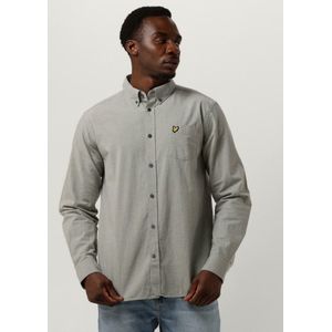 Men's Lyle And Scott Cotton Linen Button Down Shirt in Blue