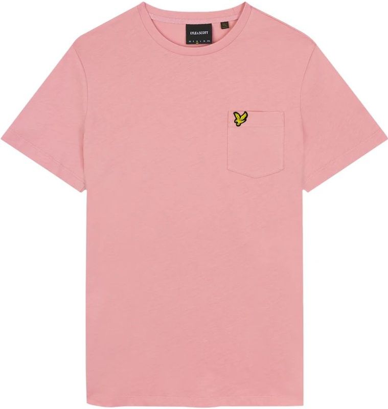 Lyle & Scott Palmroze T-shirt met zak op de borst