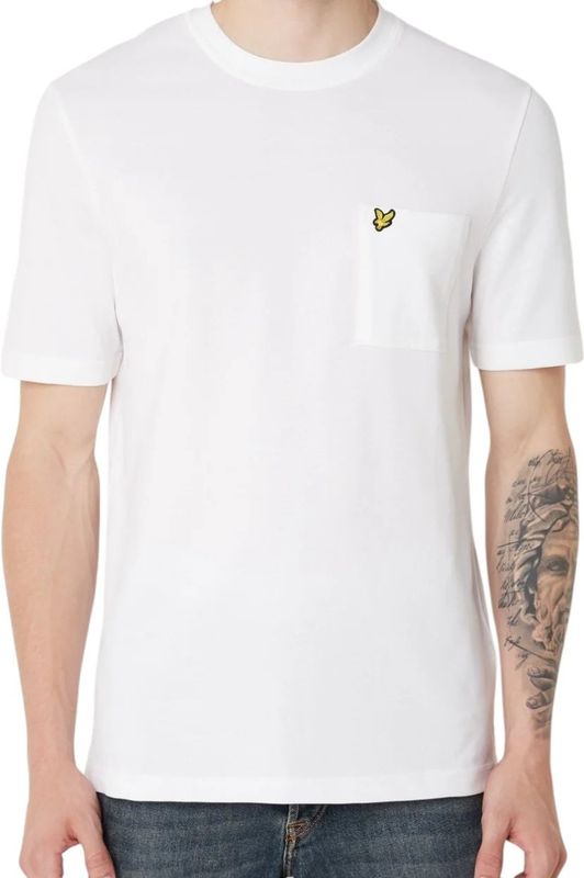 Lyle & Scott - Klassiek T-shirt - Wit - 100% Katoen - Korte Mouwen