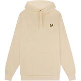 Lyle & scott fly fleece hoodie in de kleur ecru