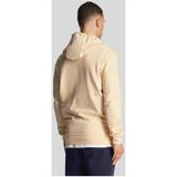 Lyle & scott fly fleece hoodie in de kleur ecru