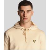 Lyle & scott fly fleece hoodie in de kleur ecru