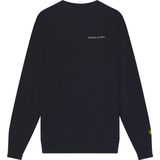 Lyle and Scott - Script Crew Neck - Casual Sweater - Donkerblauw