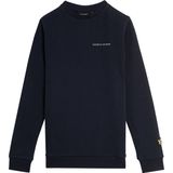 Lyle and Scott - Script Crew Neck - Casual Sweater - Donkerblauw