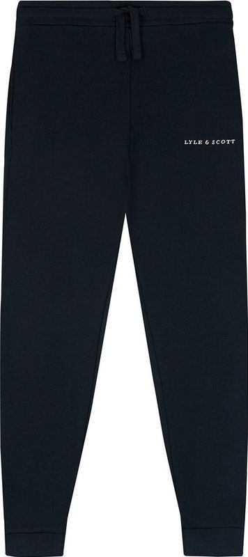 Lyle & Scott Script Embroidered Sweatpant Jongens - trainingsbroek - Donkerblauw