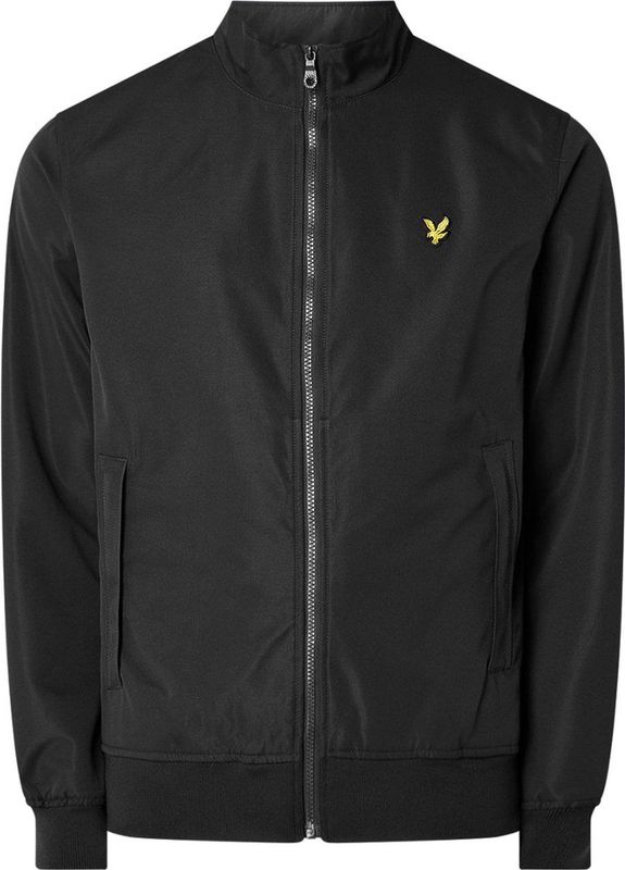 Lyle & Scott - Mesh Backed Funnel Neck Jacket - Heren Outdoorjas - Zwart