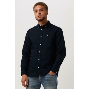 Lyle & Scott - Oxford - Overhemd - Marine - 100% Katoen, Rimpelbestendig