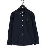 Lyle & Scott - Oxford - Overhemd - Marine - 100% Katoen, Rimpelbestendig