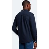Lyle & Scott - Oxford - Overhemd - Marine - 100% Katoen, Rimpelbestendig