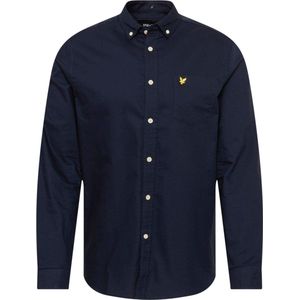 Lyle & Scott - Oxford - Overhemd - Marine - 100% Katoen, Rimpelbestendig