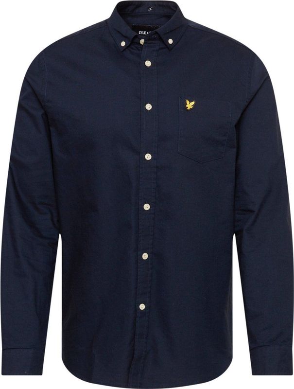 Lyle & Scott - Oxford - Overhemd - Marine - 100% Katoen, Rimpelbestendig