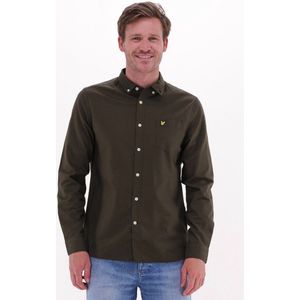 Lyle & Scott - Regelmatig Fit - Overhemd - Olijf - 100% Duurzaam Katoen